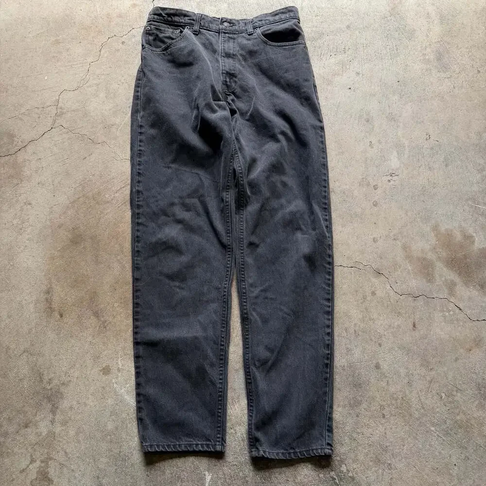 Vintage 90s USA Made Jeans  Levi's 550 Black Denim Jeans Men's 34x34
